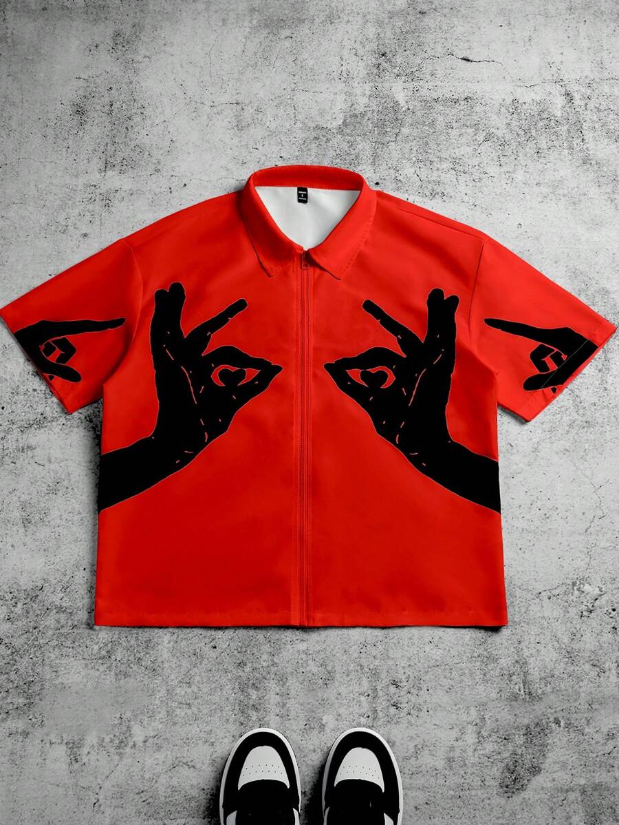 Men’s Loose-Fit Short-Sleeve Shirt