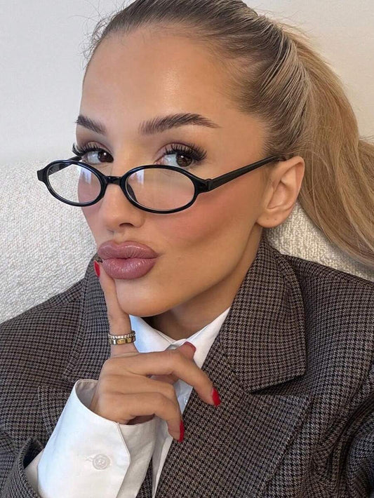 Women's Transparent Retro Style Optical Glasses