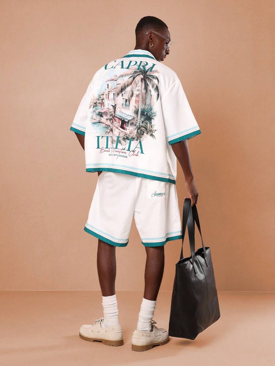 Men's Summer 2Pc Shirt & Shorts