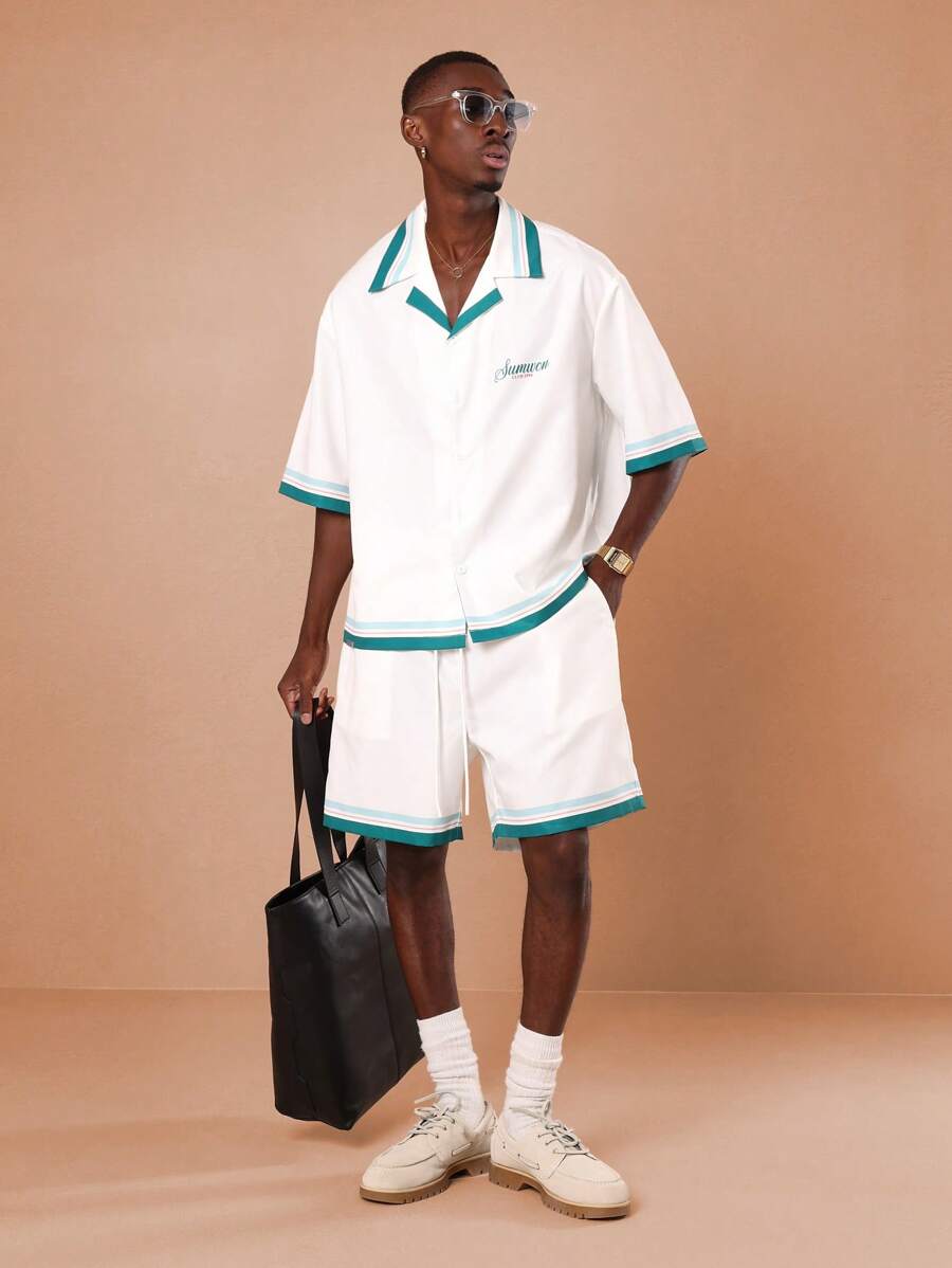 Men's Summer 2Pc Shirt & Shorts