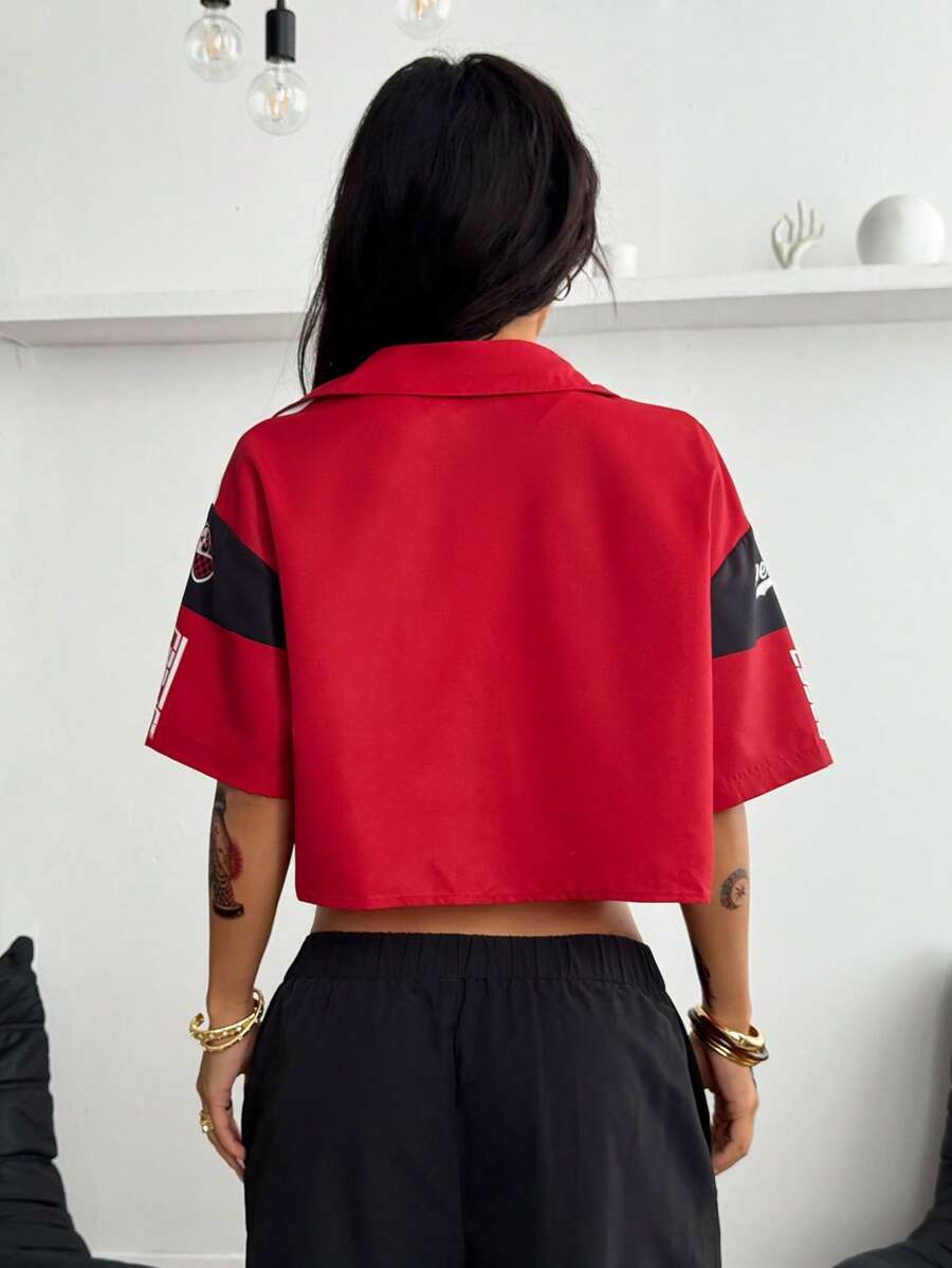 Women's Vintage Cropped Shirt