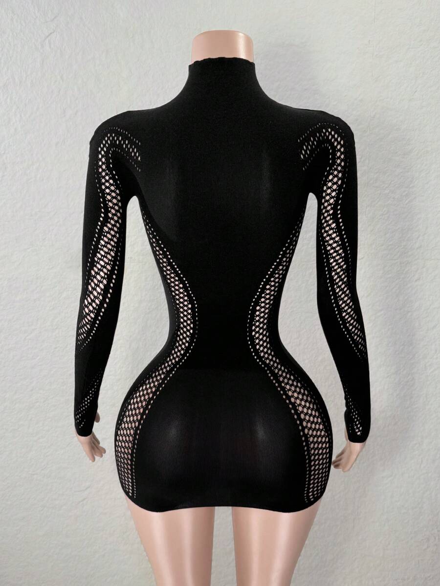 Long Sleeve Cutout Bodycon Dress