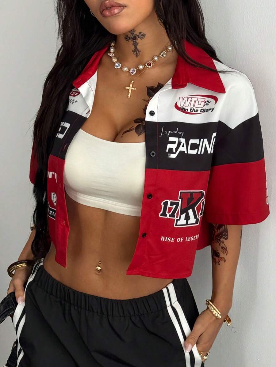 Women's Vintage Cropped Shirt