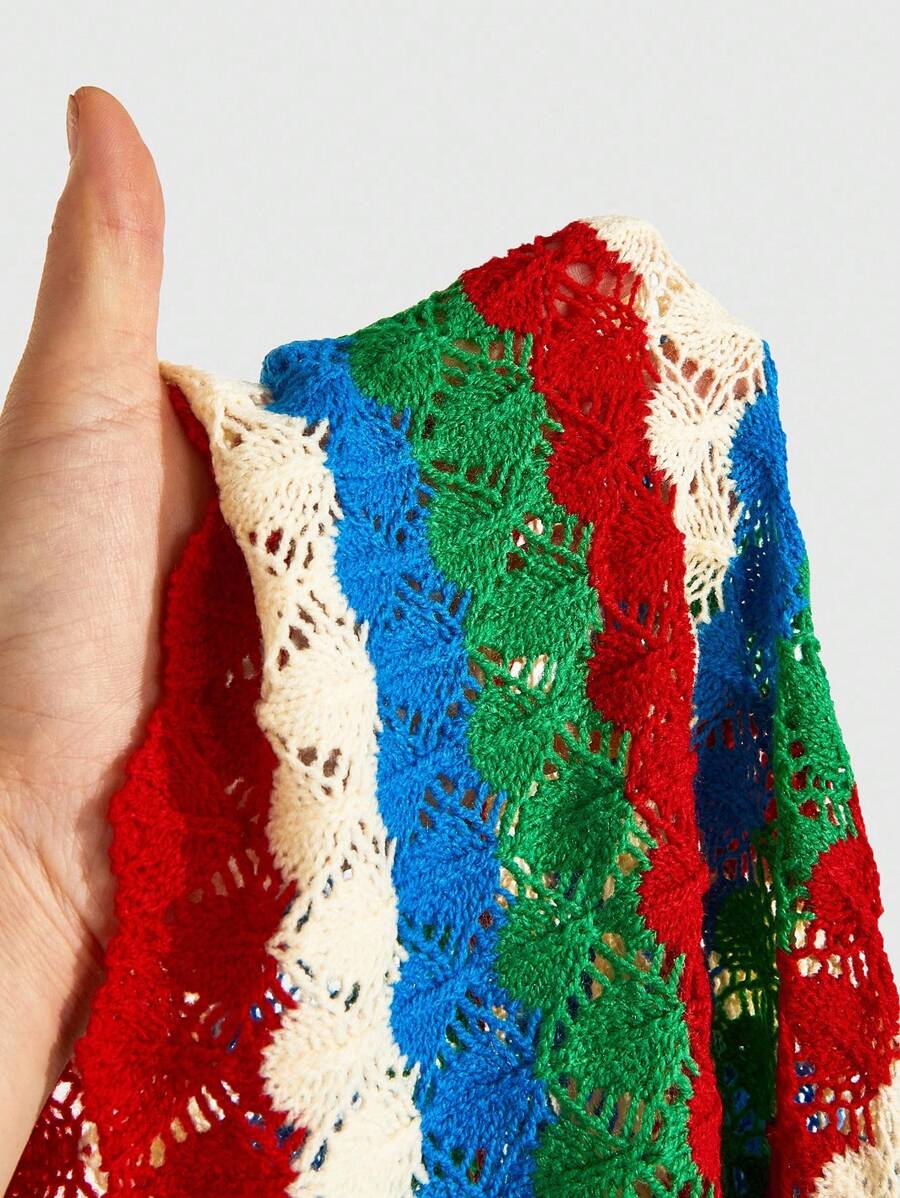 Men's Summer Casual Striped Polo Collar Knit Shirt