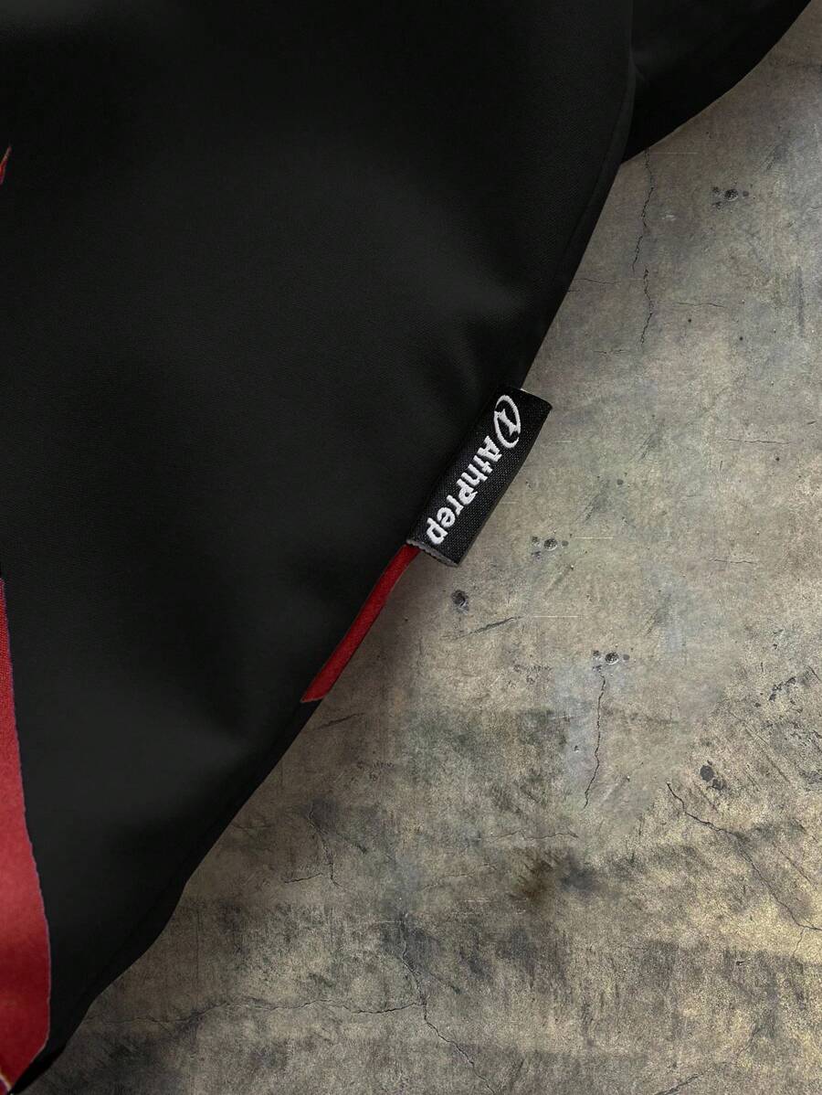 Men's Digital Print Loose Woven Short Sleeve Shirt