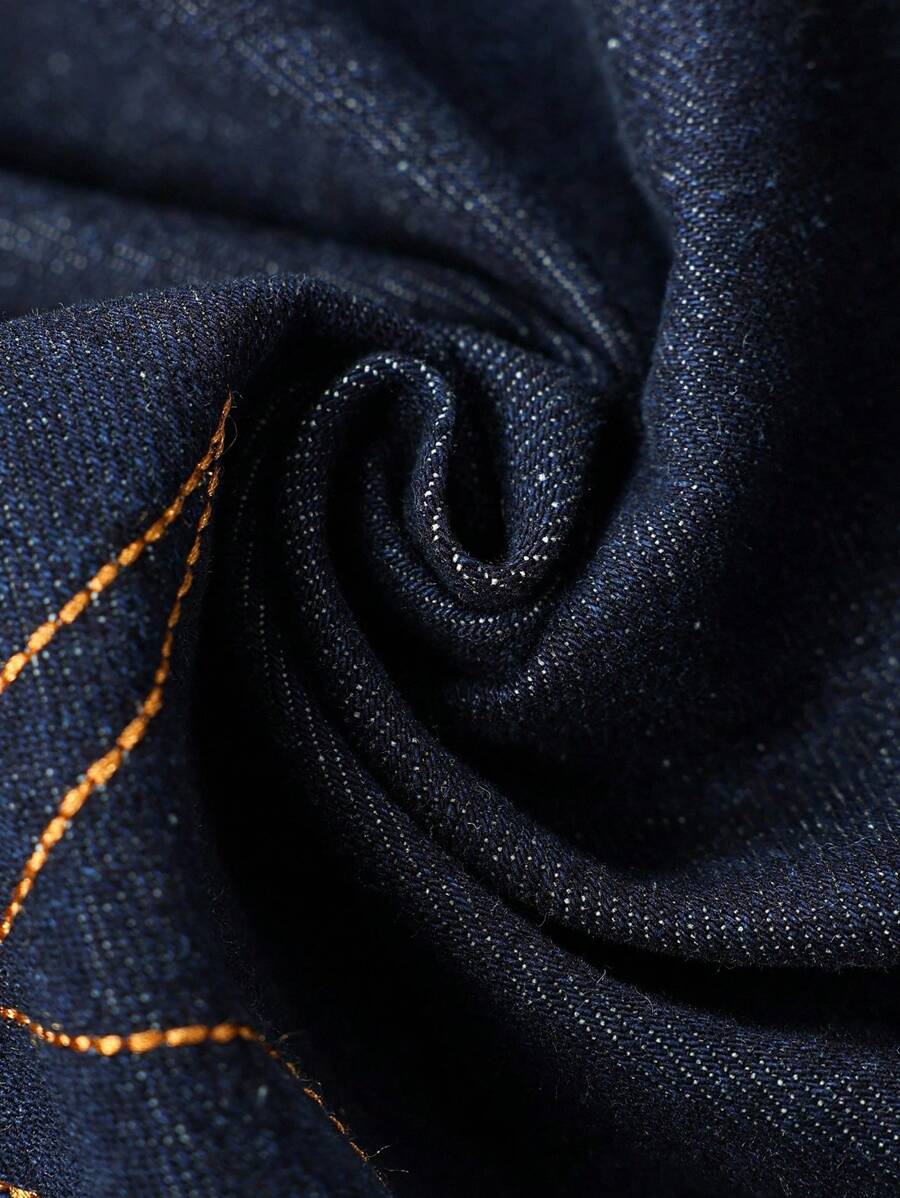 Distressed Wide Leg Black Baggy Jeans