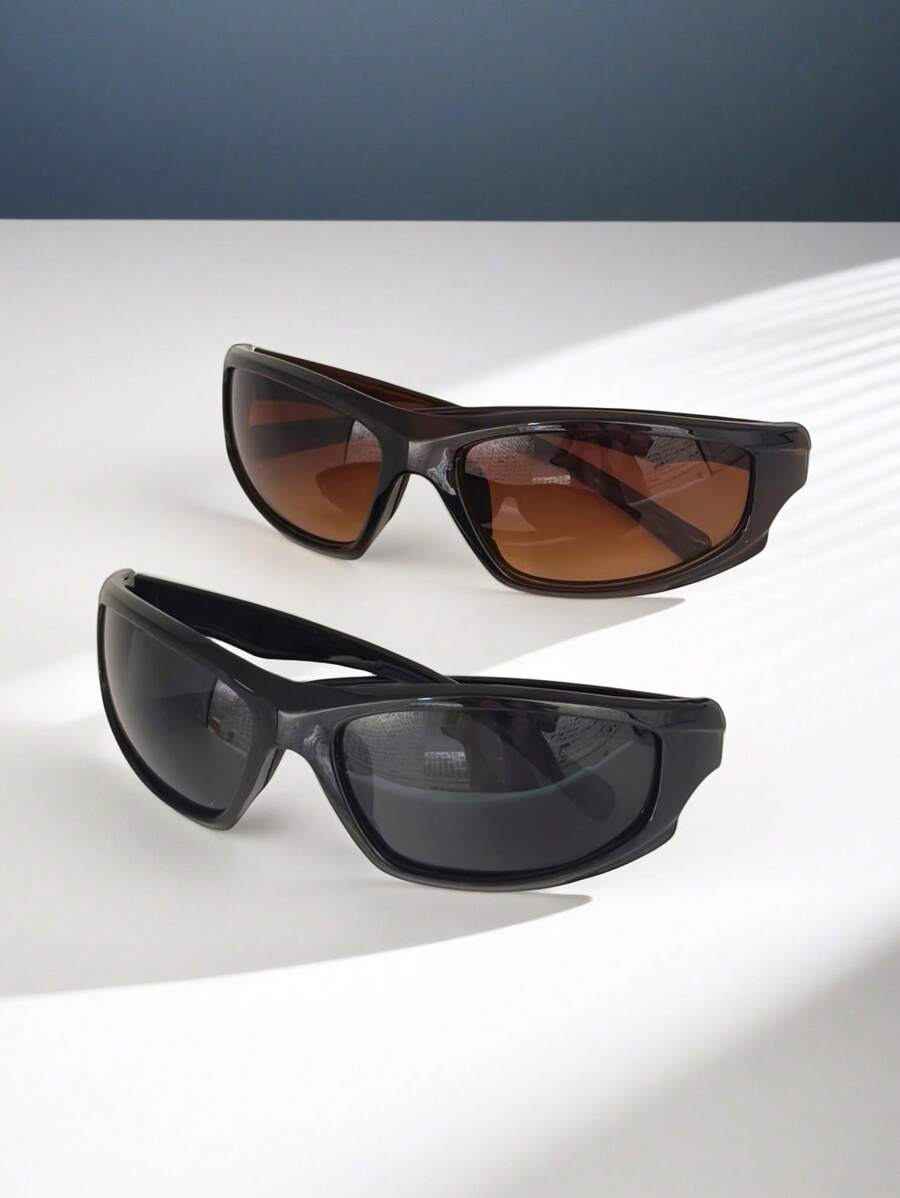 Unisex 2pcs Mercury Lens Fashionable Glasses