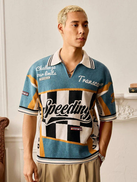 Men's Short Sleeve Casual Knit Top