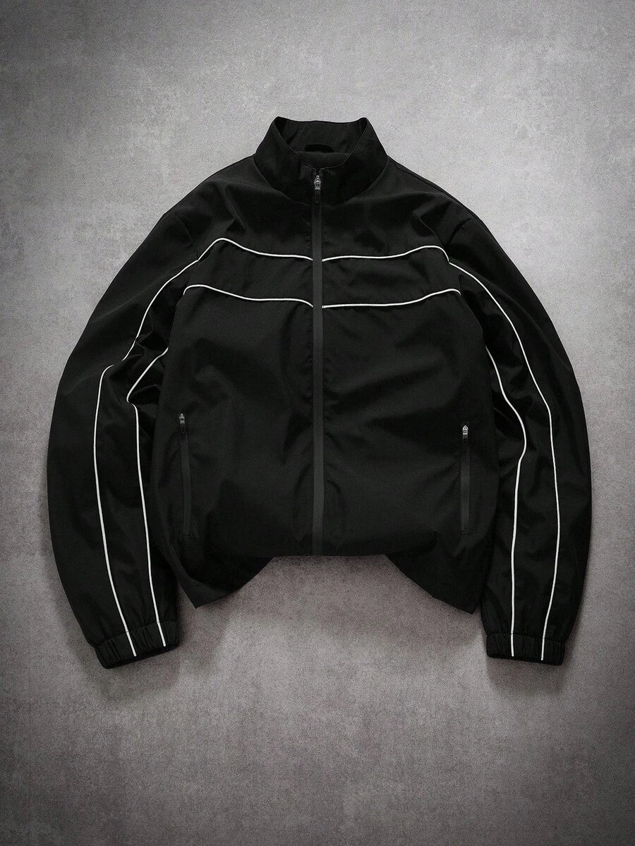 Men's Street Fashion Zip-Up Jacket