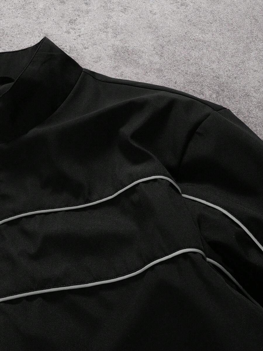 Men's Street Fashion Zip-Up Jacket