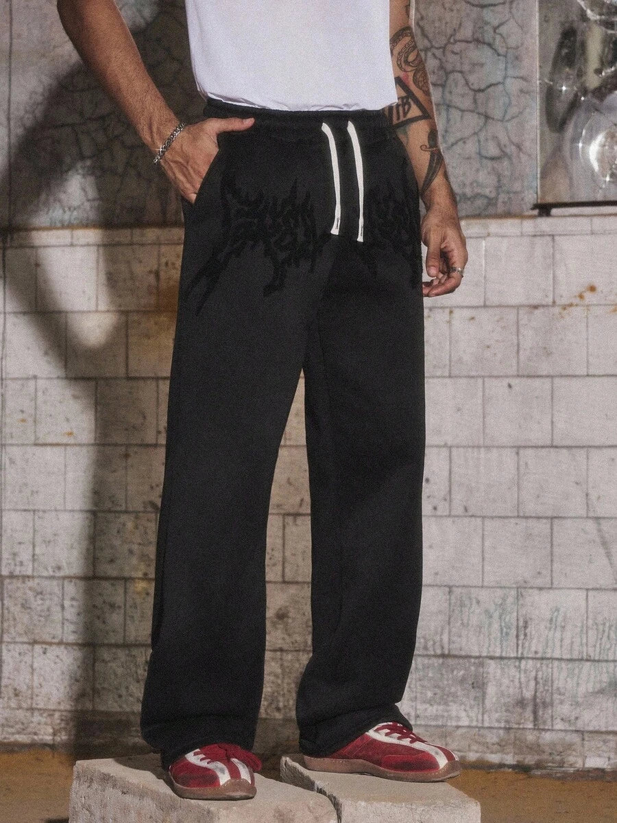 Men's Matching Cross Embroidered Sweatpants