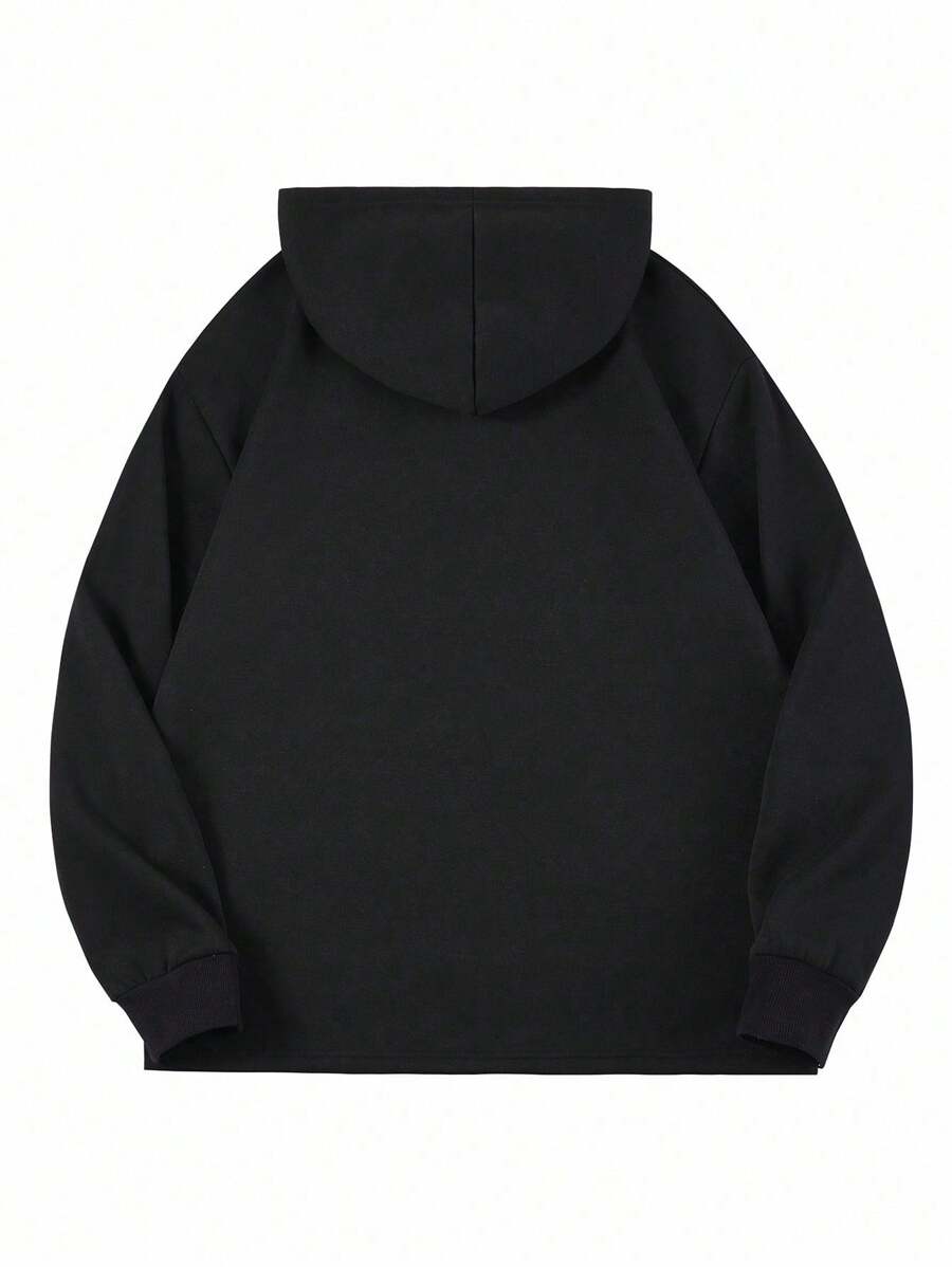 Retro Silhouette Figure Print Hoodie