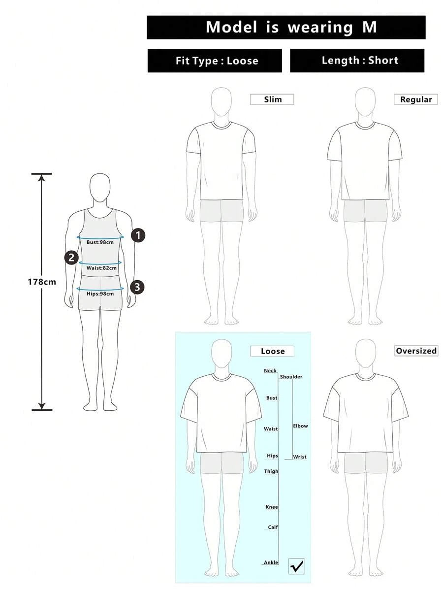 Casual Loose Fit Crew Neck Long Sleeve T-Shirt For Men