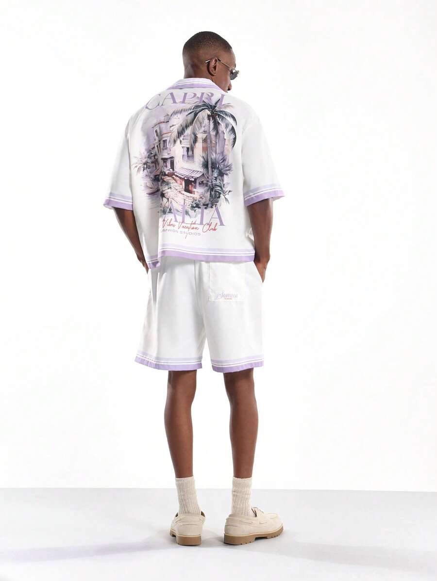 Men's Summer 2Pc Shirt & Shorts