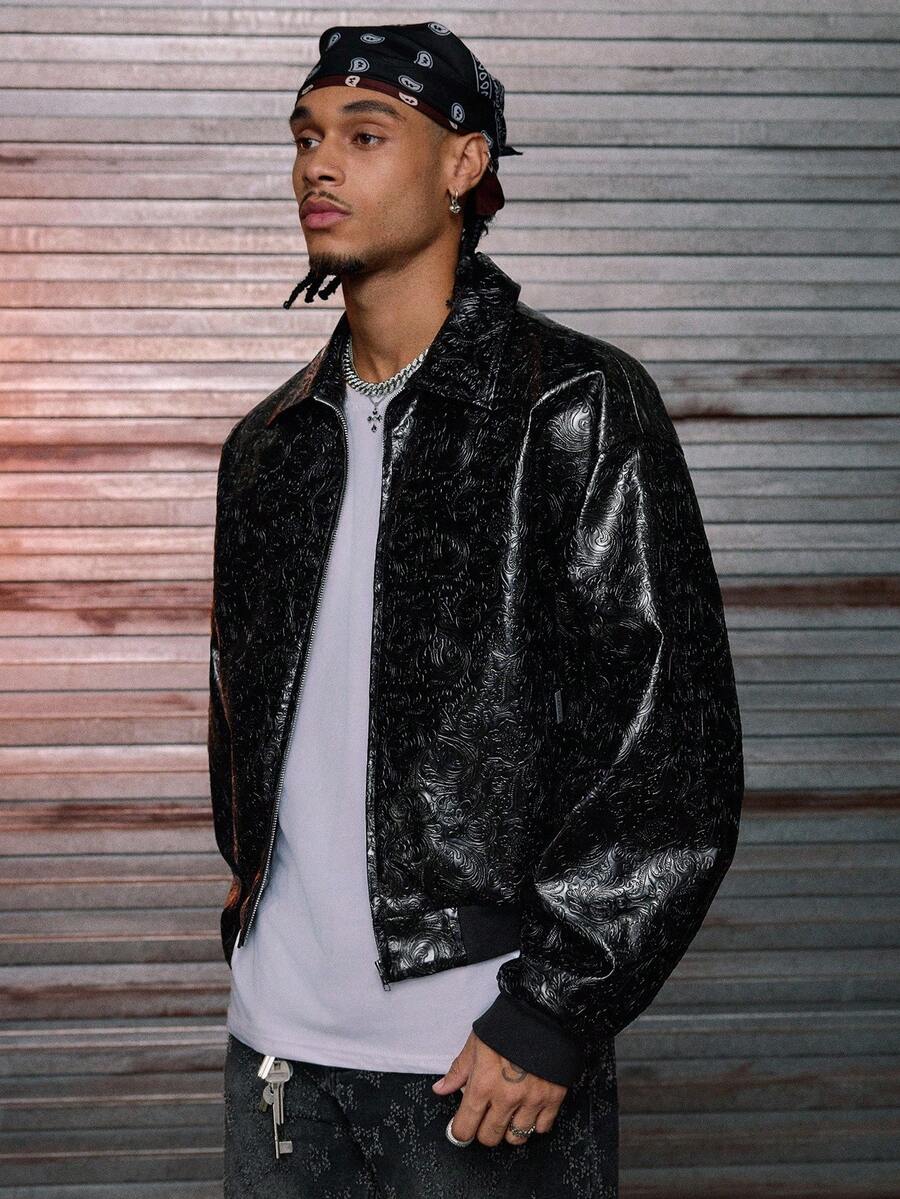 Men's Woven Fashion Long Sleeve Jacket