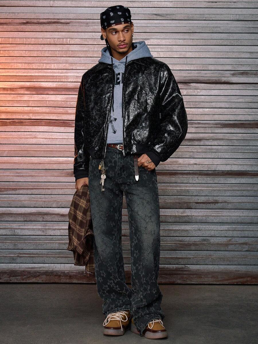 Men's Woven Fashion Long Sleeve Jacket