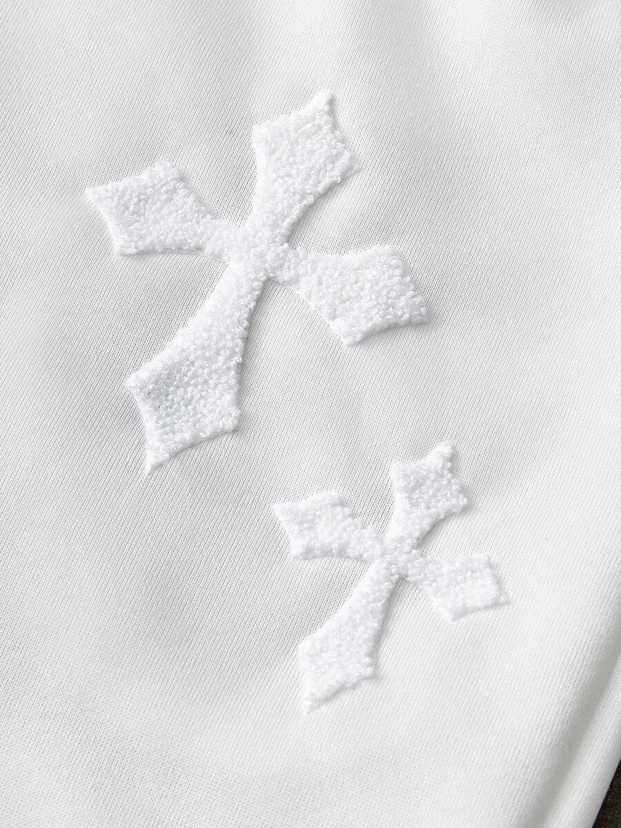 Men's Matching Cross Embroidered Sweatpants