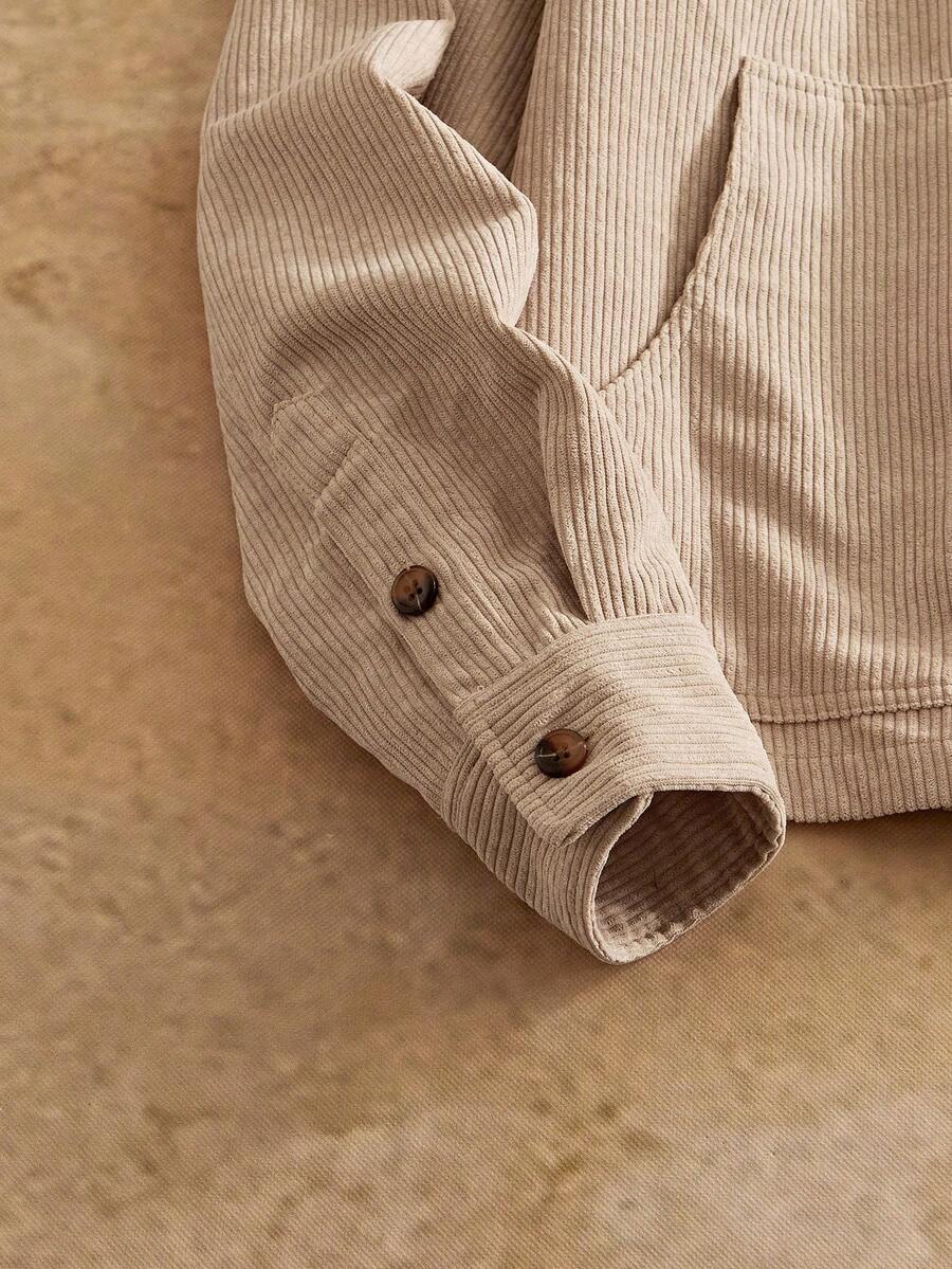Men's Long Sleeve Casual Woven PU Leather Jacket
