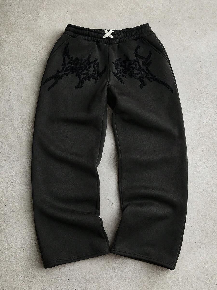Men's Matching Cross Embroidered Sweatpants