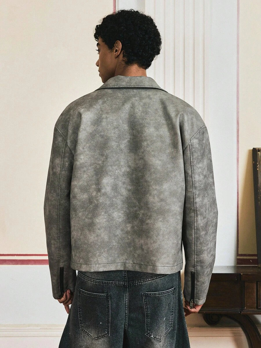 Men's Retro Style Long Sleeve Short Jacket