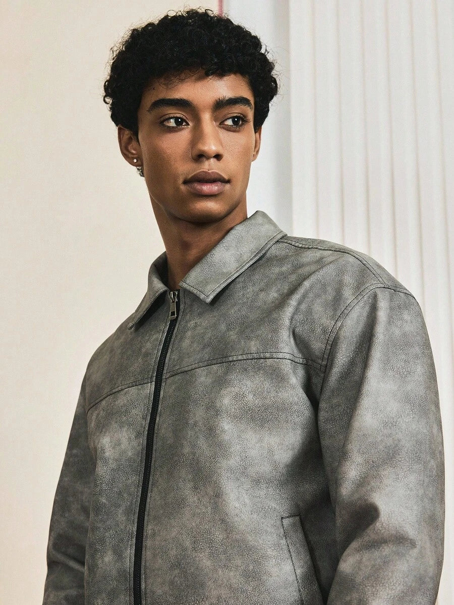 Men's Retro Style Long Sleeve Short Jacket