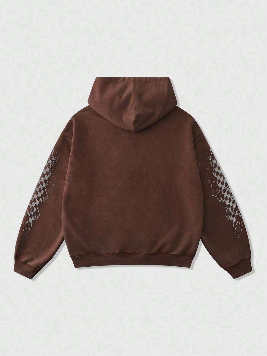 Men's Washed Vintage Graphic Hoodie