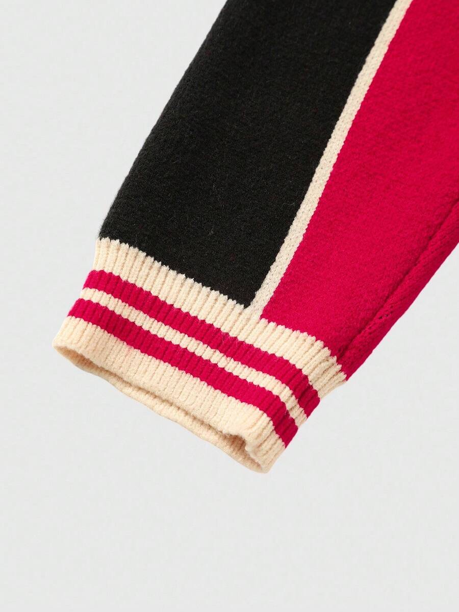 Men's Jacquard Knit Casual Pullover Sweater