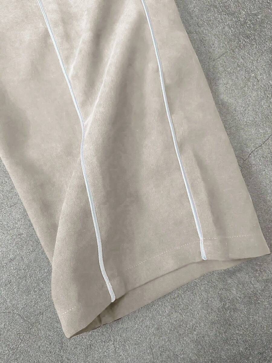 Men's 2pc Zip-Up Jacket And Drawstring Waist Long Pants Set