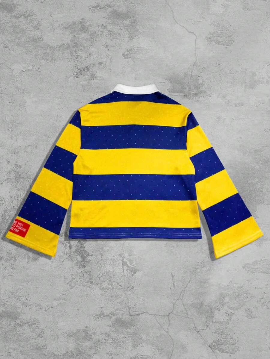 Distressed Graphic Long Sleeve Crew  T-Shirt