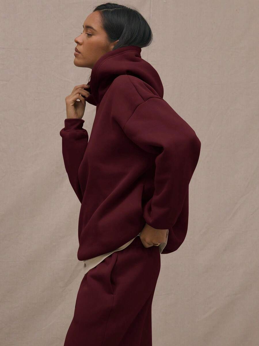 Embroidery Patch Oversized Hoodie