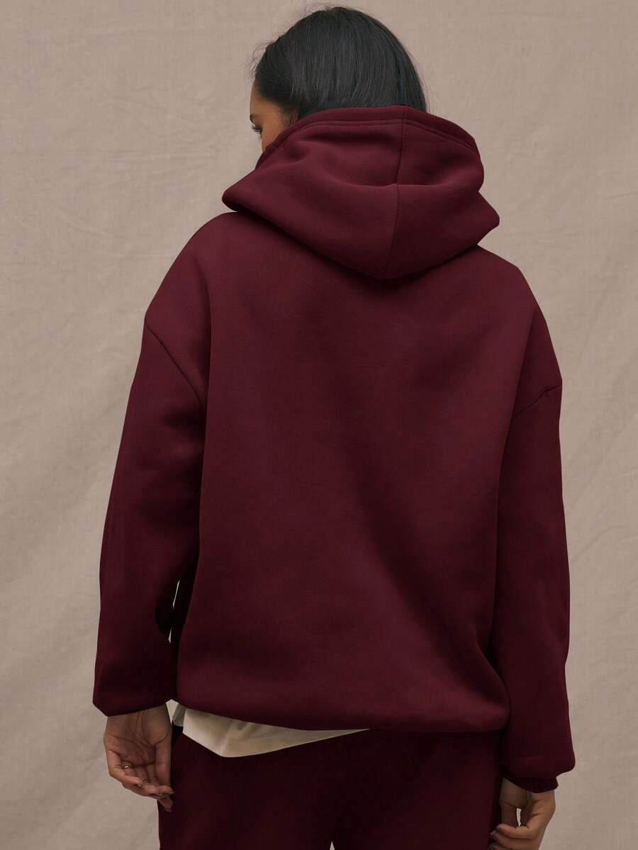Embroidery Patch Oversized Hoodie