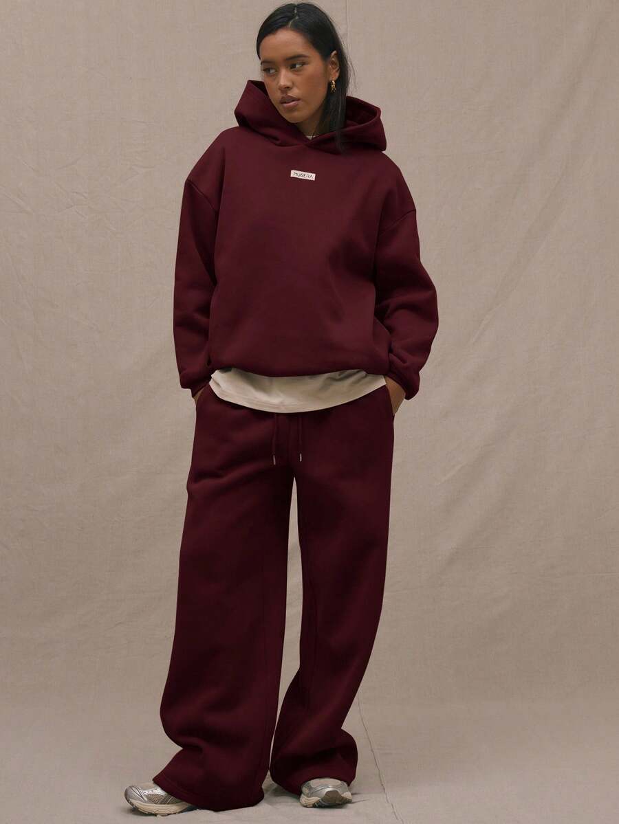 Embroidery Patch Oversized Hoodie