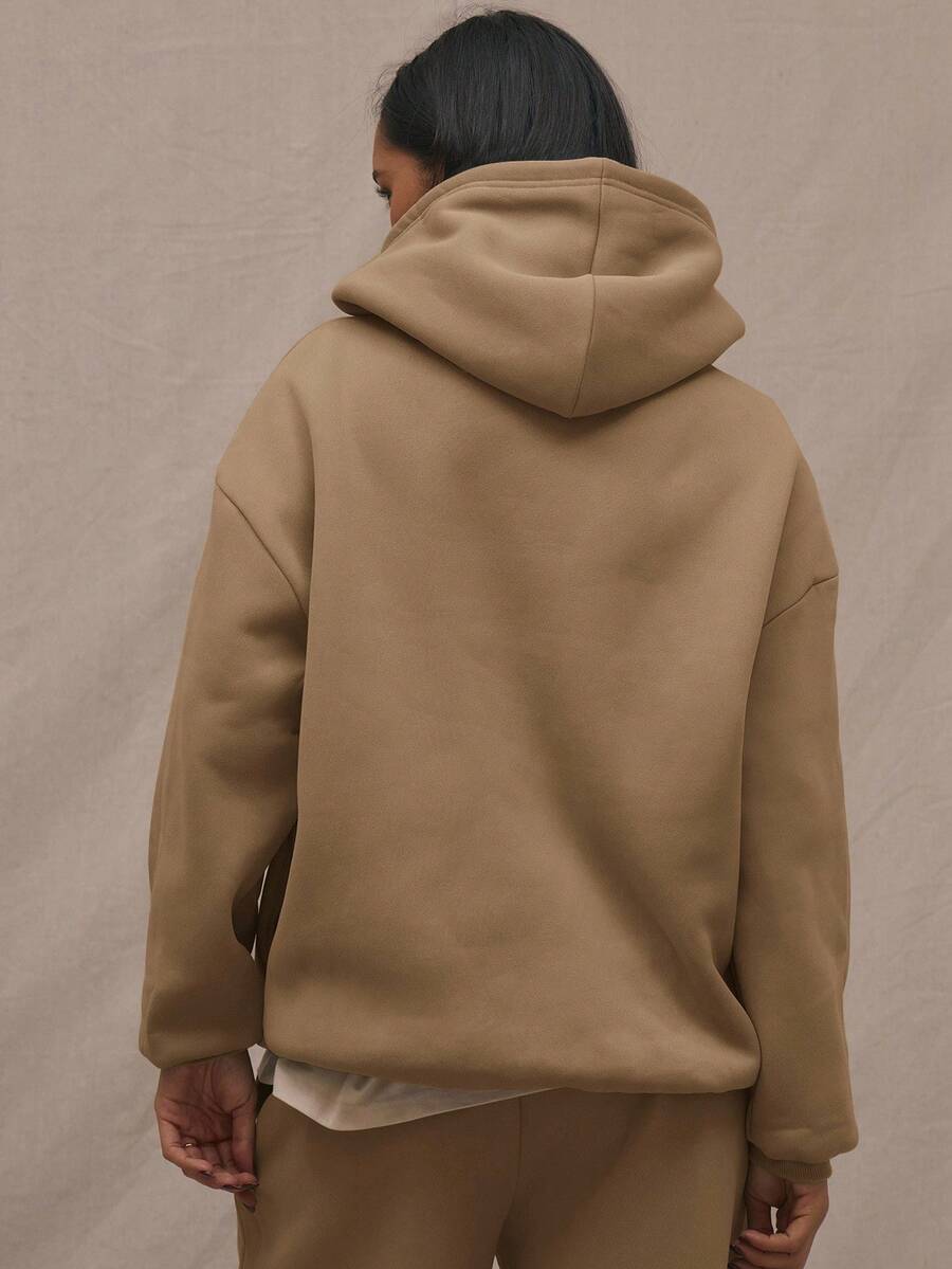 Embroidery Patch Oversized Hoodie