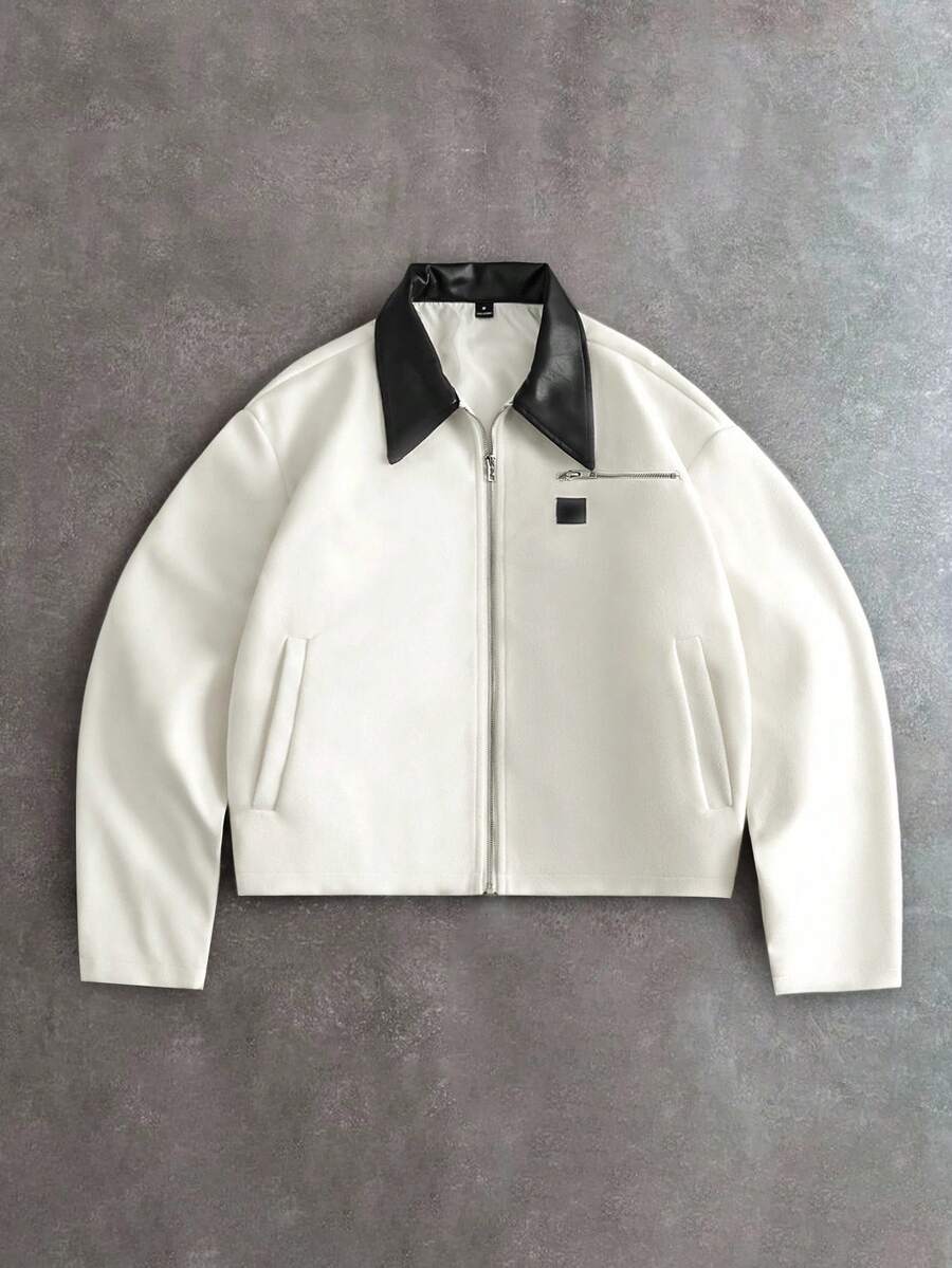 Men's Streetwear Faux Leather Jacket