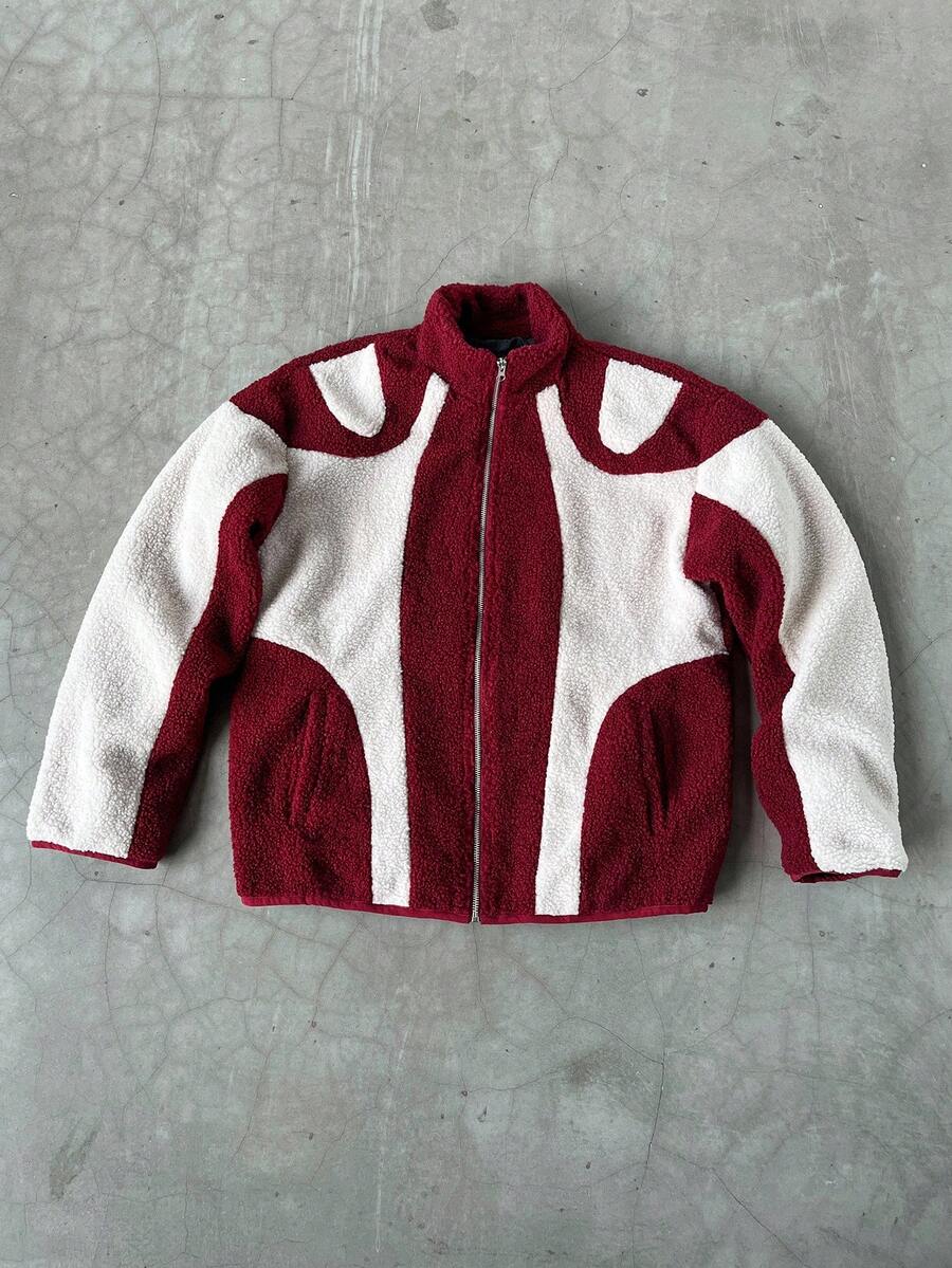 Fleece Patchwork Men's Jacket