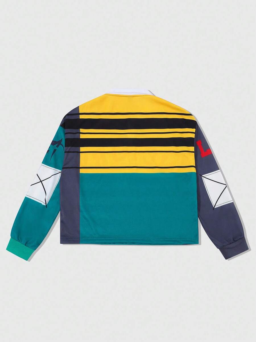 Men's Casual Polo Neck Sweatshirt