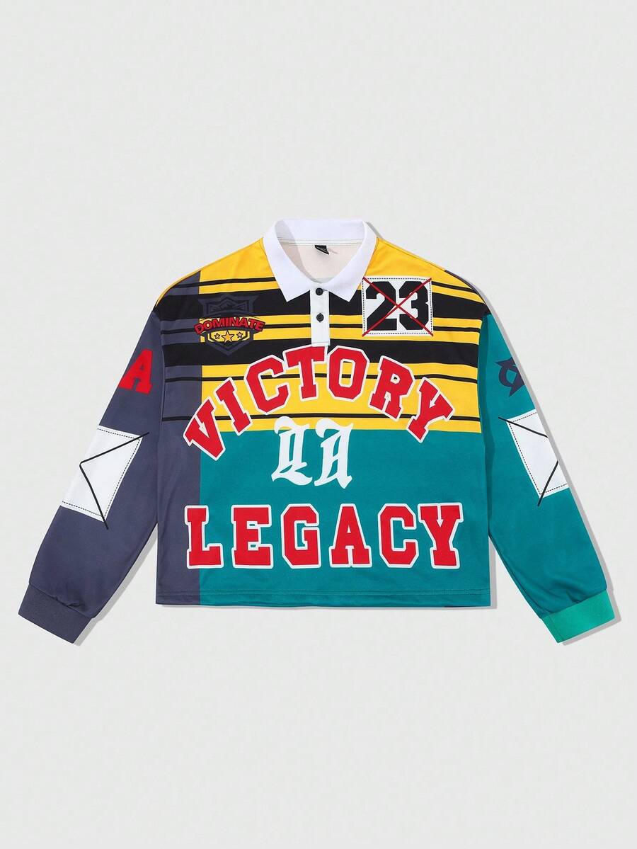 Men's Casual Polo Neck Sweatshirt