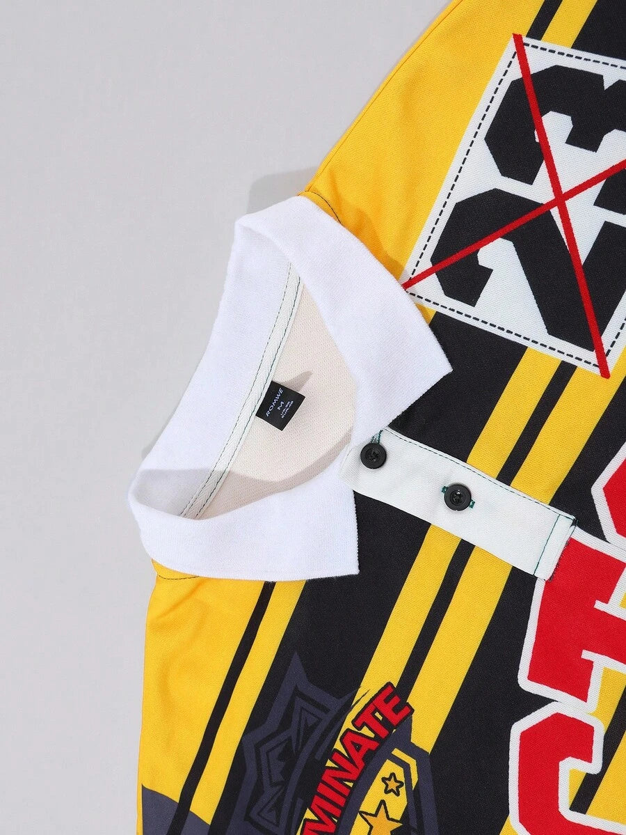 Men's Casual Polo Neck Sweatshirt