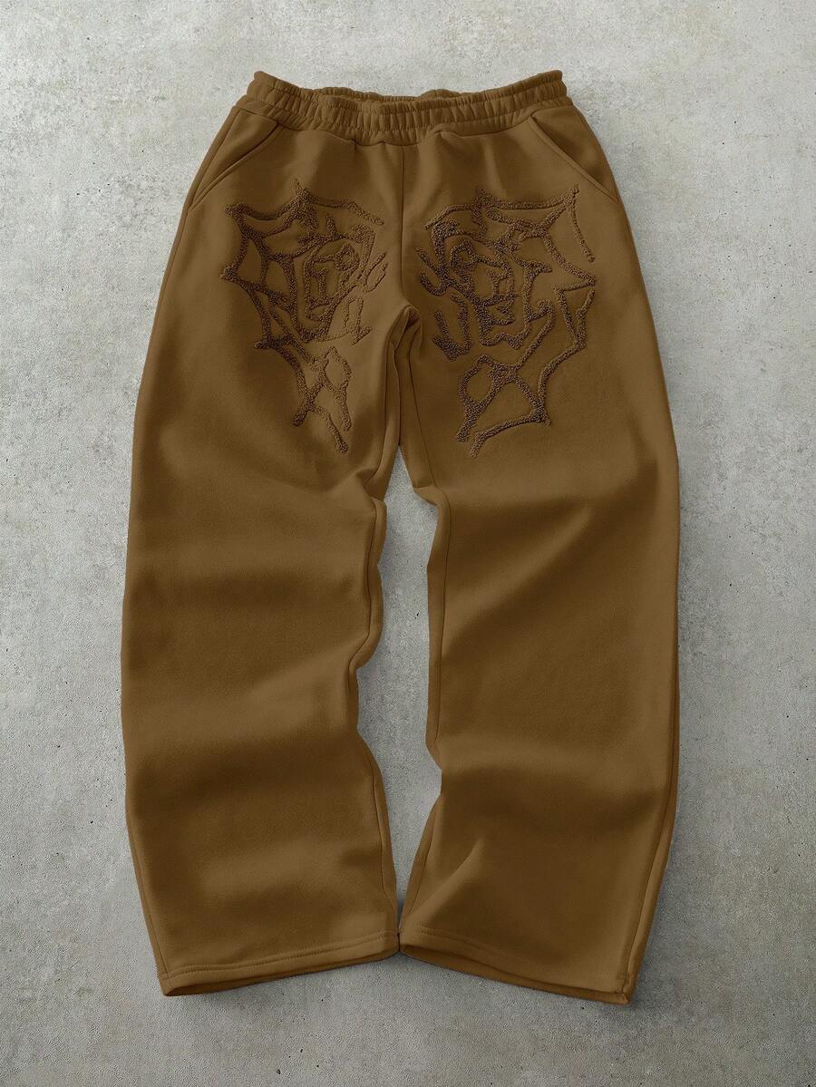 Men's Matching Cross Embroidered Sweatpants