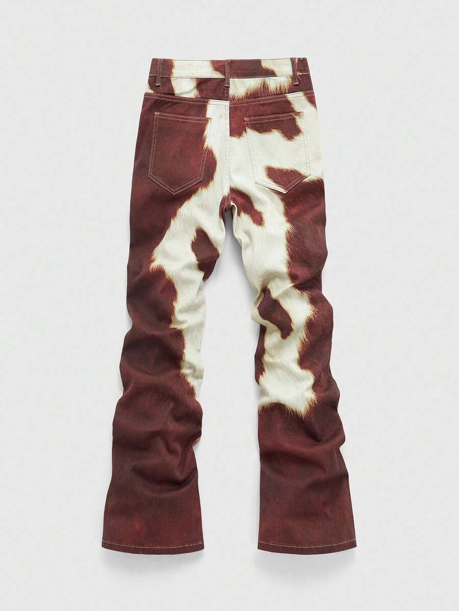 Contrast Color Pocket Denim Jeans