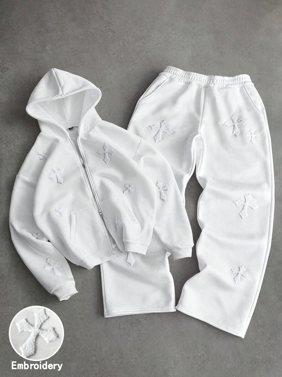 Men's Cross Full-Print With 3D Embroidery