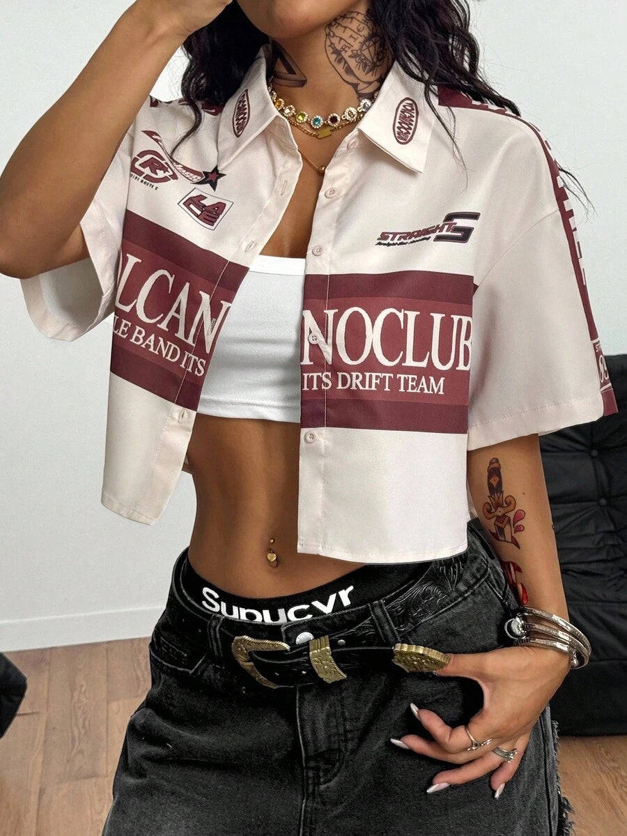 Women's Vintage Cropped Shirt