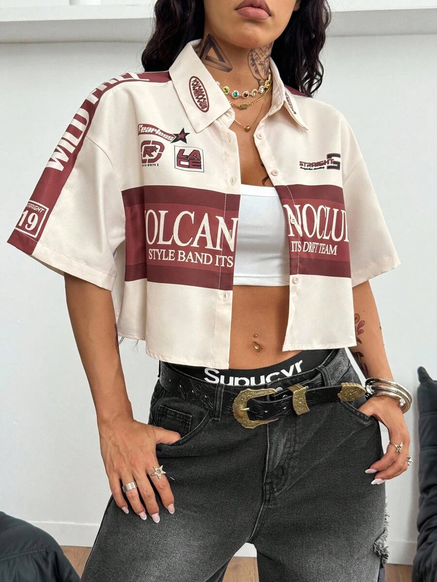 Women's Vintage Cropped Shirt