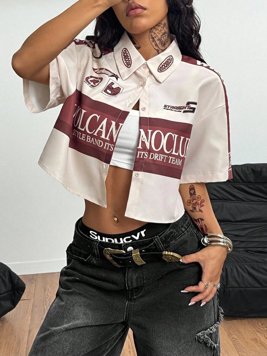 Women's Vintage Cropped Shirt