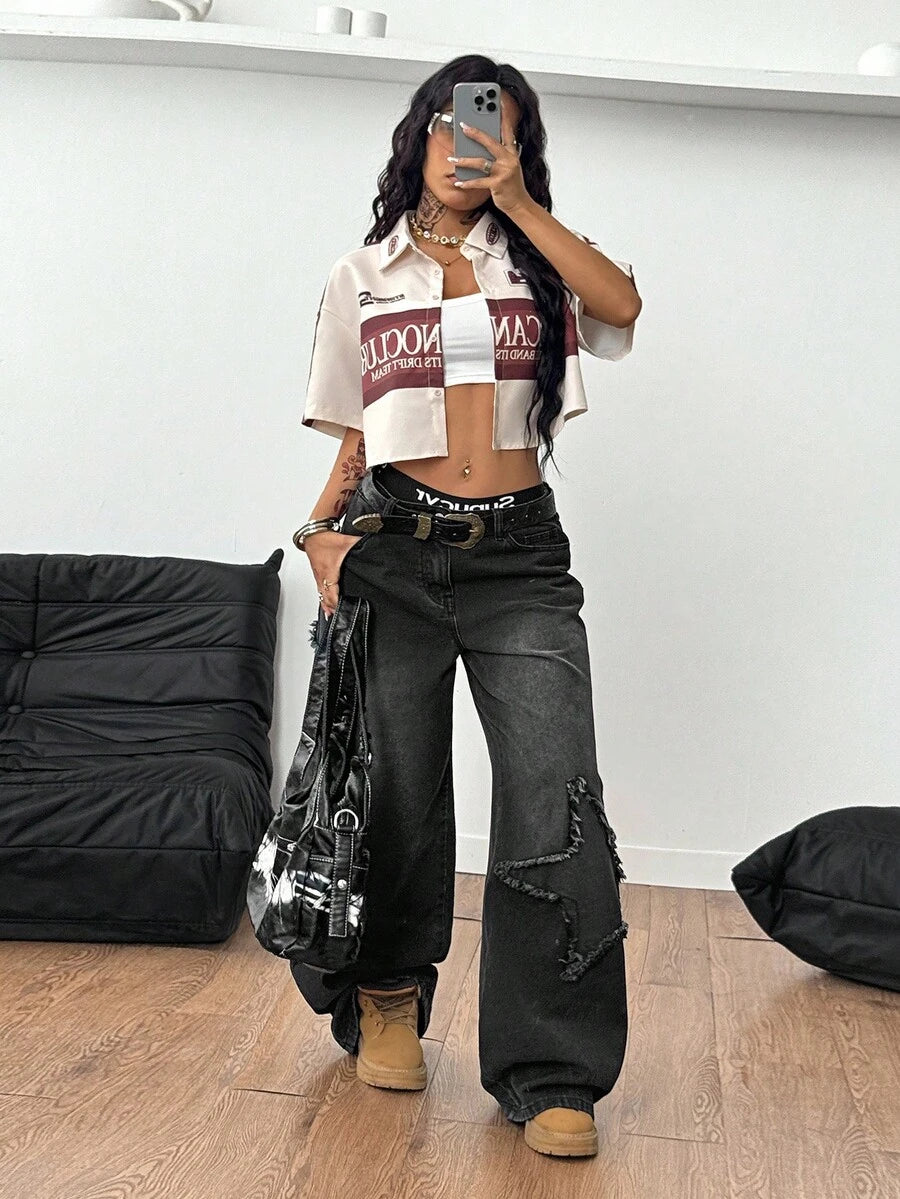 Women's Vintage Cropped Shirt