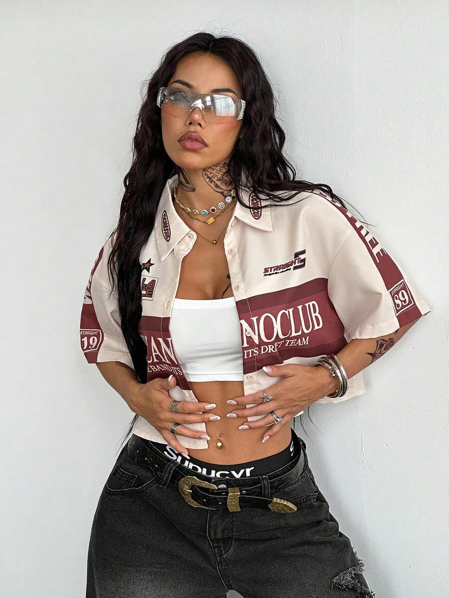 Women's Vintage Cropped Shirt