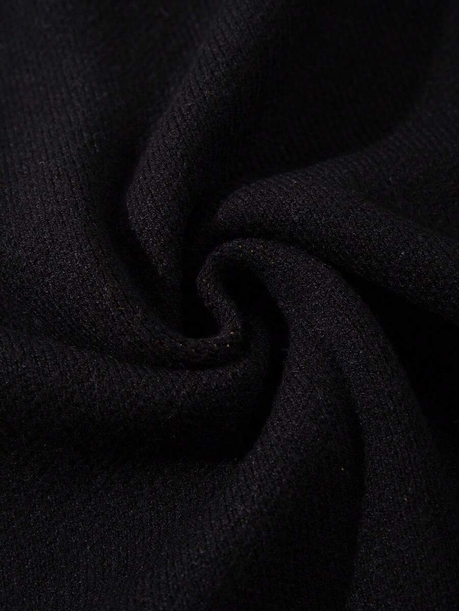 Men's Casual Loose Solid Color Cardigan Sweater