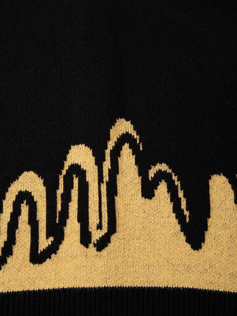 Men's Casual Loose Solid Color Cardigan Sweater