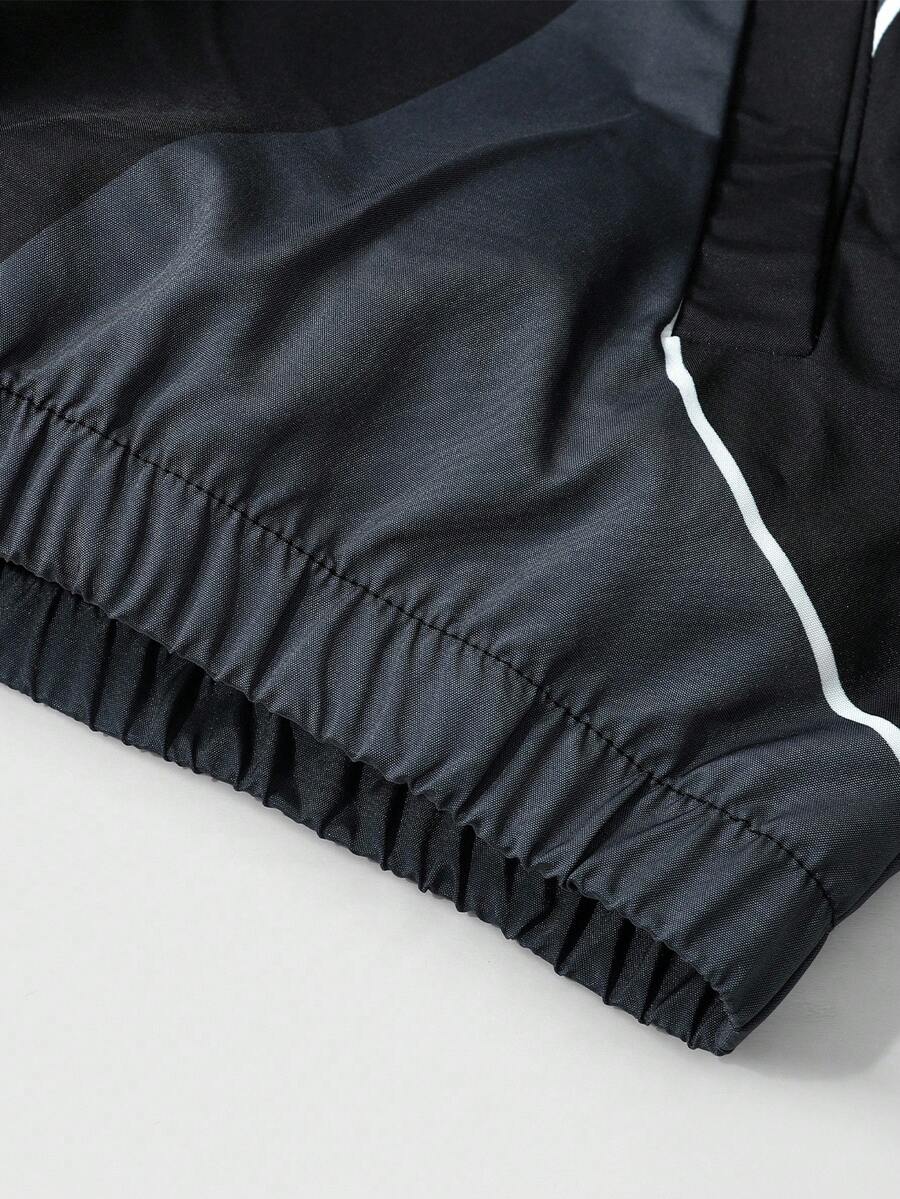 Unisex Motorcycle Graphic Print Long Sleeve Jacket