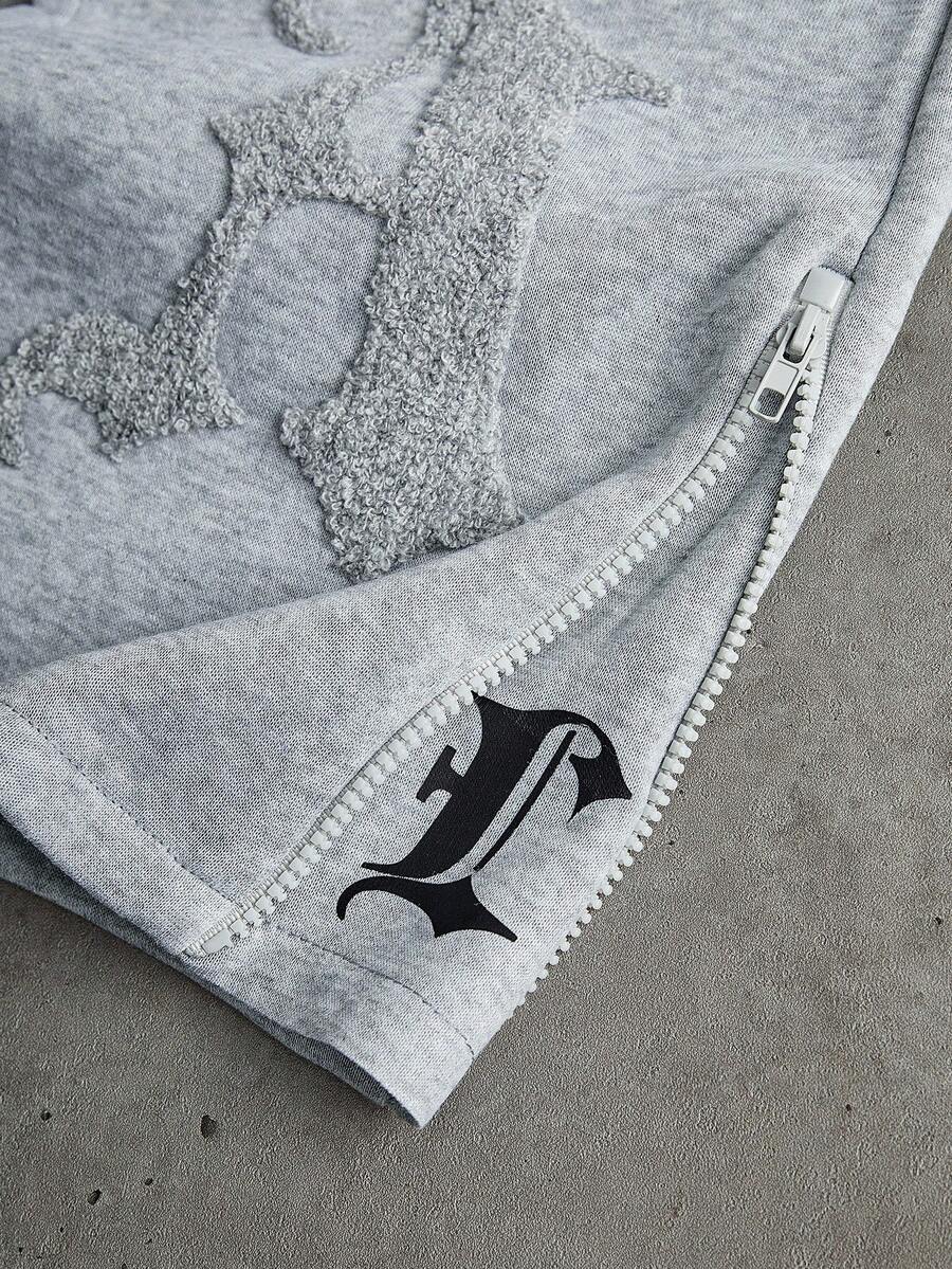 Flocked Thermal Hoodie And Pants Set